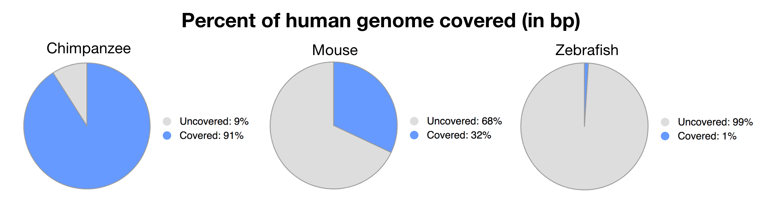 Ensembl Whole Genome Comparisons